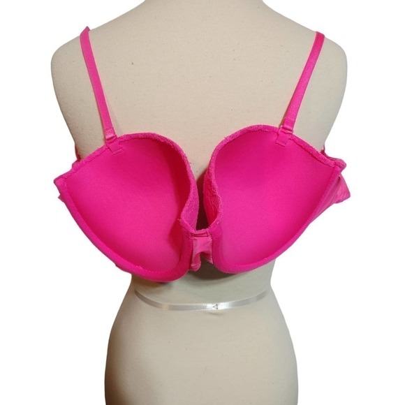 Victoria's Secret hot pink bra 34C Multi-Way 100% Nylon Wire and padded - Picture 7 of 7